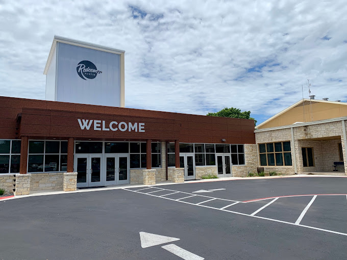 Redeemer School entrance. This meeting is 